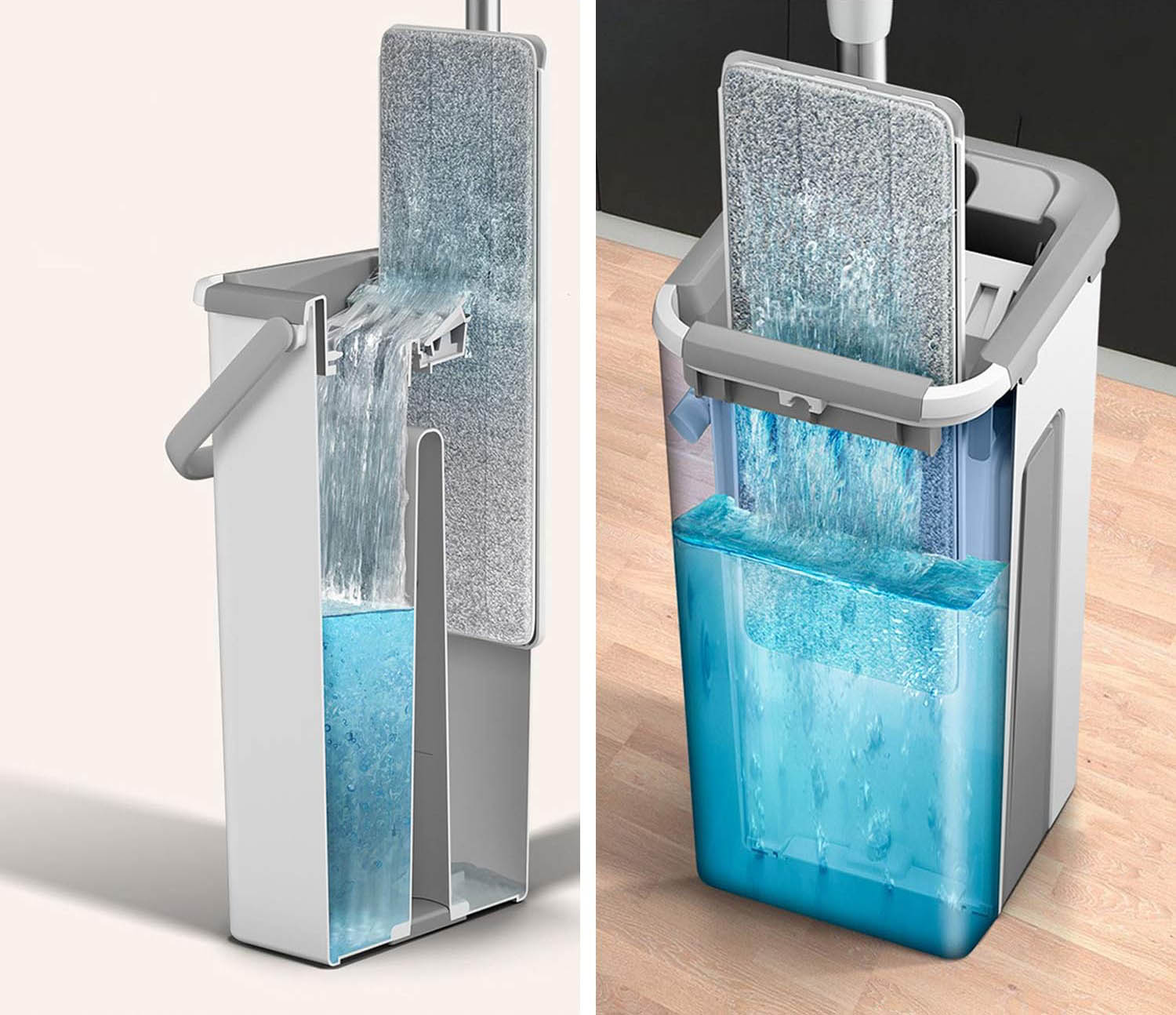 Mopa plana con balde escurridor - Imagen 3